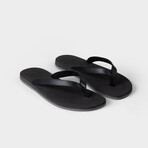 Flip-Flop // Black Saffiano Leather (Euro: 40)