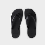 Flip-Flop // Black Saffiano Leather (Euro: 40)