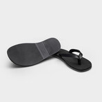 Flip-Flop // Black Saffiano Leather (Euro: 40)