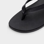 Flip-Flop // Black Saffiano Leather (Euro: 40)