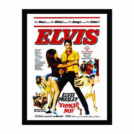 Elvis Presley Tickle Me Vintage Movie Poster