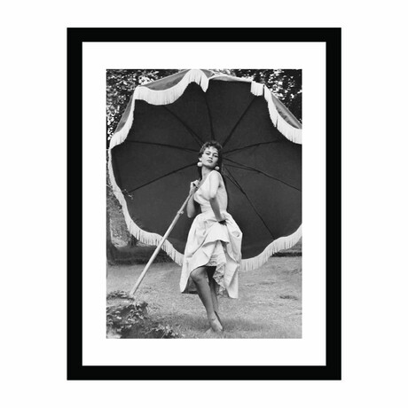 Brigitte Bardot with Umbrella