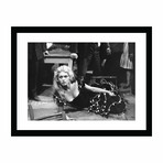 Brigitte Bardot: Sultry Expression on Floor