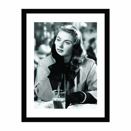 Ingrid Bergman Thoughtful in "Notorious"