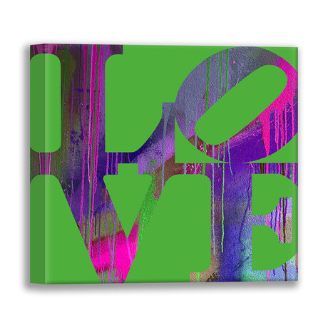 Love Green (15"H x 15"W x 2"D)