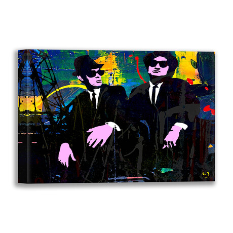 Jake and Elwood (15"H x 18"W x 2"D)