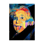 Einstein with tongue (15"H x 18"W x 2"D)