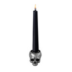 Skull Candle Holder // Travis Barker // Polished Steel