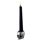 Skull Candle Holder // Travis Barker // Polished Steel