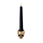 Skull Candle Holder // Travis Barker // Polished Brass