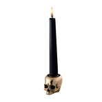 Skull Candle Holder // Travis Barker // Polished Brass