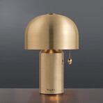 Na Skull Table Light // Travis Barker // Brass