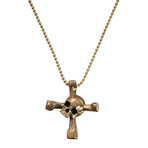 Skull Drum Key // Travis Barker // Polished Brass