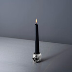 Skull Candle Holder // Travis Barker // Polished Steel