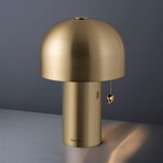 Na Skull Table Light // Travis Barker // Brass