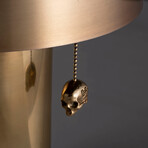 Na Skull Table Light // Travis Barker // Brass