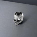 Skull Candle Holder // Travis Barker // Polished Steel