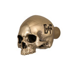 Skull Furniture Knob // Travis Barker // Polished Brass