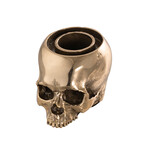 Skull Candle Holder // Travis Barker // Polished Brass