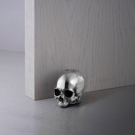 Skull Door Stop // Travis Barker // Polished Steel