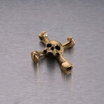 Skull Drum Key // Travis Barker // Polished Brass