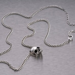 Skull Necklace // Travis Barker // Silver