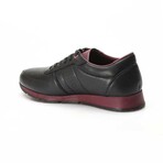 Dennis Sneaker // Black + Claret Red (Euro: 42)