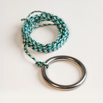 Live Edge Acacia Wood Resin Hook + Ring // Black