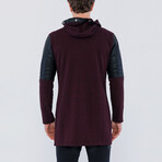 Evan Coat // Bordeaux + Black (3XL)