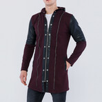 Evan Coat // Bordeaux + Black (3XL)