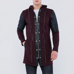 Evan Coat // Bordeaux + Black (3XL)