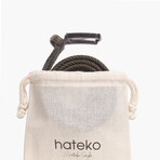 Leather Detailed Elastic Knitted Belt // Khaki (41.3")