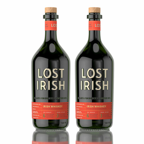 Lost Irish // Six Cask Irish Whiskey // Set of 2 // 750 ml Each