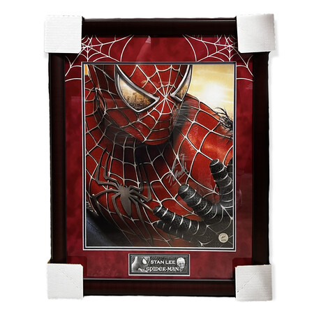 Stan Lee // Spiderman // Signed Photograph + Framed