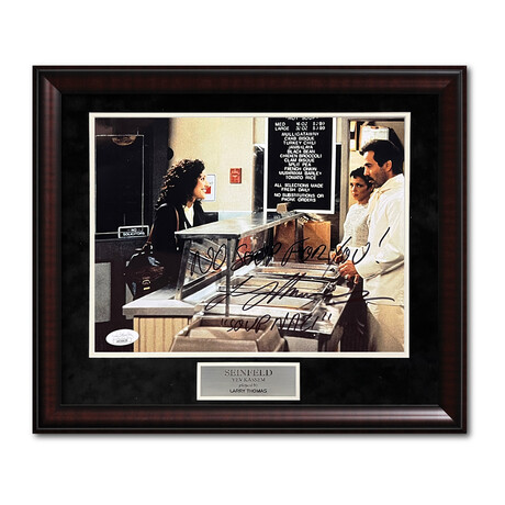 Larry Thomas // Seinfeld // Autographed Photograph + Framed +  Inscriptions Ver. 3