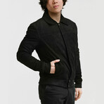 Hercules Blouson Nubuck Jacket // Midnight Black (Standard Midweight // X-Small)