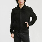 Hercules Blouson Nubuck Jacket // Midnight Black (Standard Midweight // X-Small)