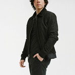 Hercules Blouson Nubuck Jacket // Midnight Black (Standard Midweight // X-Small)