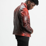 Hades Racer Leather Jacket // Damned Red (Standard Midweight // X-Small)