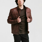 Achilles Racer Leather Jacket // Nuts Brown (Standard Midweight // X-Small)