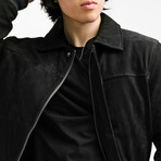 Hercules Blouson Nubuck Jacket // Midnight Black (Standard Midweight // X-Small)