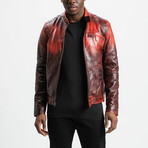 Hades Racer Leather Jacket // Damned Red (Standard Midweight // X-Small)