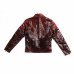 Hades Racer Leather Jacket // Damned Red (Standard Midweight // X-Small)