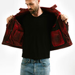 Hades Racer Leather Jacket // Damned Red (Standard Midweight // X-Small)