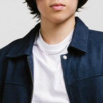 Hercules Blouson Nubuck Jacket // Blueberry Blue (Standard Midweight // X-Small)