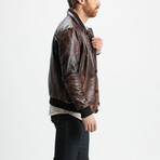 Zeus Blouson Leather Jacket // Crown Gold (Standard Midweight // X-Small)