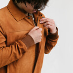 Hercules Blouson Nubuck Jacket // Camel Brown (Standard Midweight // X-Small)