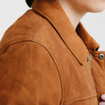 Hercules Blouson Nubuck Jacket // Camel Brown (Standard Midweight // X-Small)