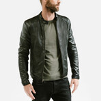 Theseus Racer Leather Jacket // Midnight Black (Standard Midweight // X-Small)