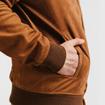 Hercules Blouson Nubuck Jacket // Camel Brown (Standard Midweight // X-Small)